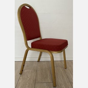 Guldstole med vinrd polster